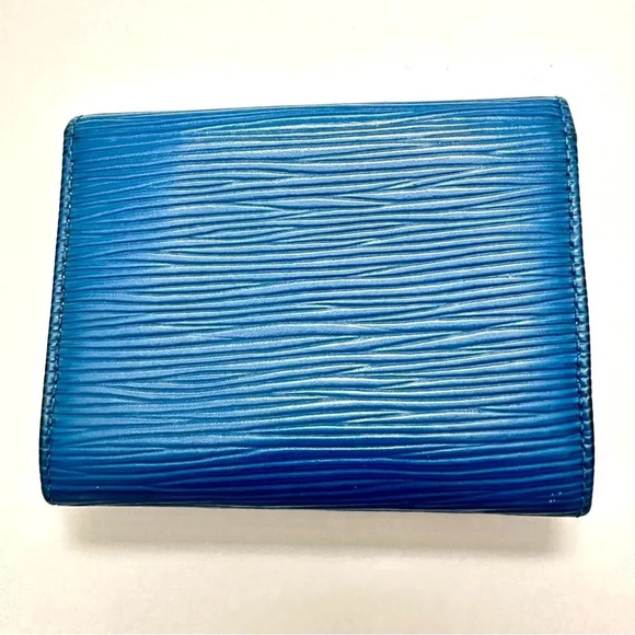 LV blue Epi Porte Minnaie Coin Wallet - Picture 2 of 11